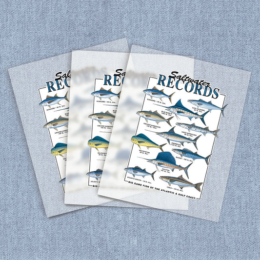 Saltwater Records | Fishing DTF Heat Transfers