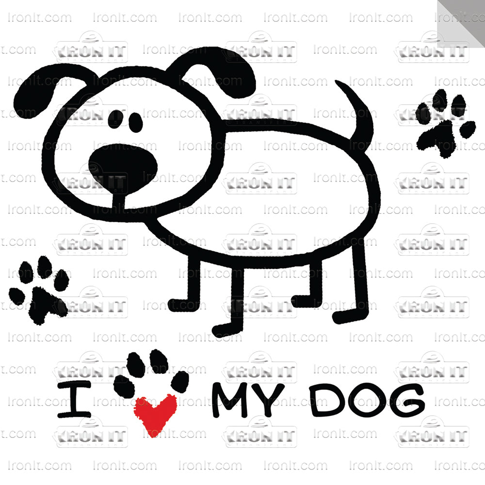 I Love My Dog | Dogs Direct-To-Film Transfer