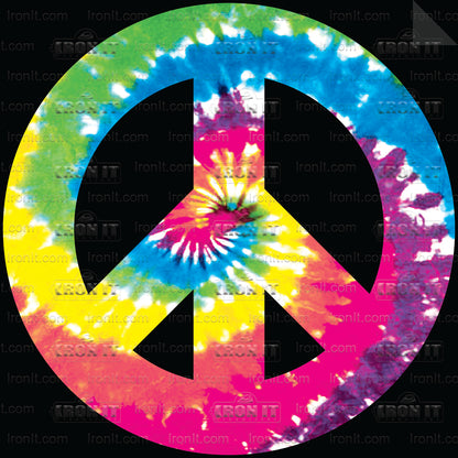 Peace Sign Tie Dye | Pop Culture Direct-To-Film Transfer