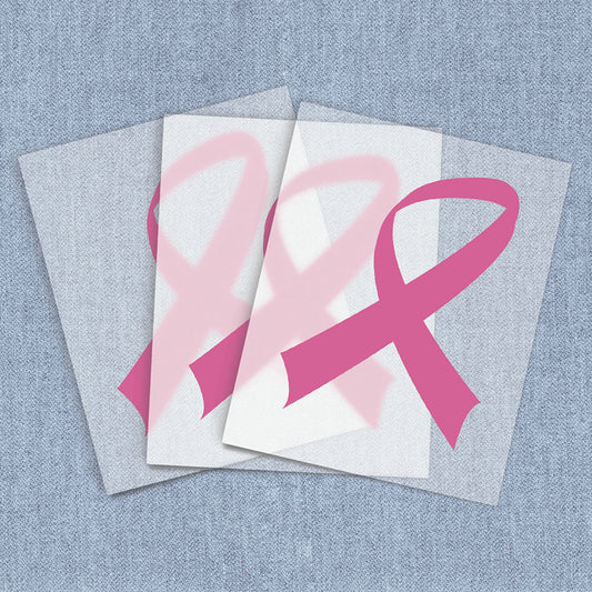 Breast Cancer Awareness Ribbon | Breast Cancer Awareness DTF Heat Transfers