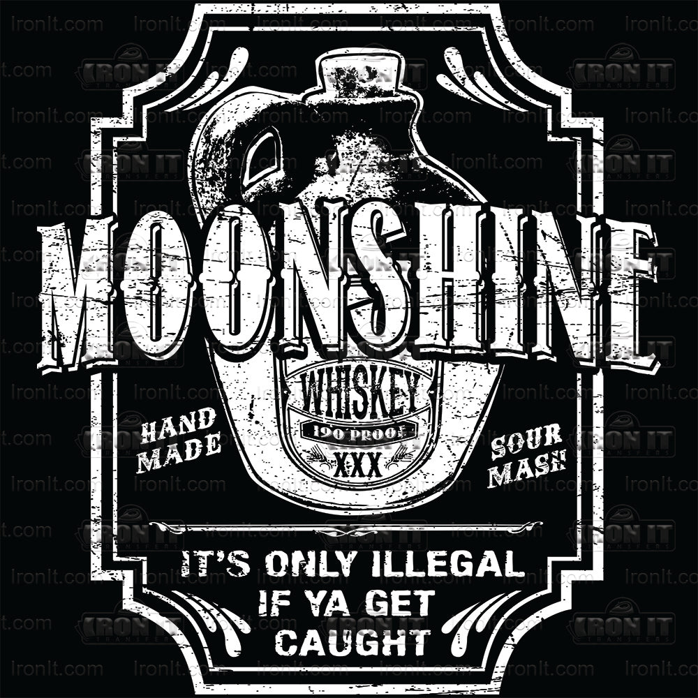 Moonshine Whiskey | Pop Culture Direct-To-Film Transfer