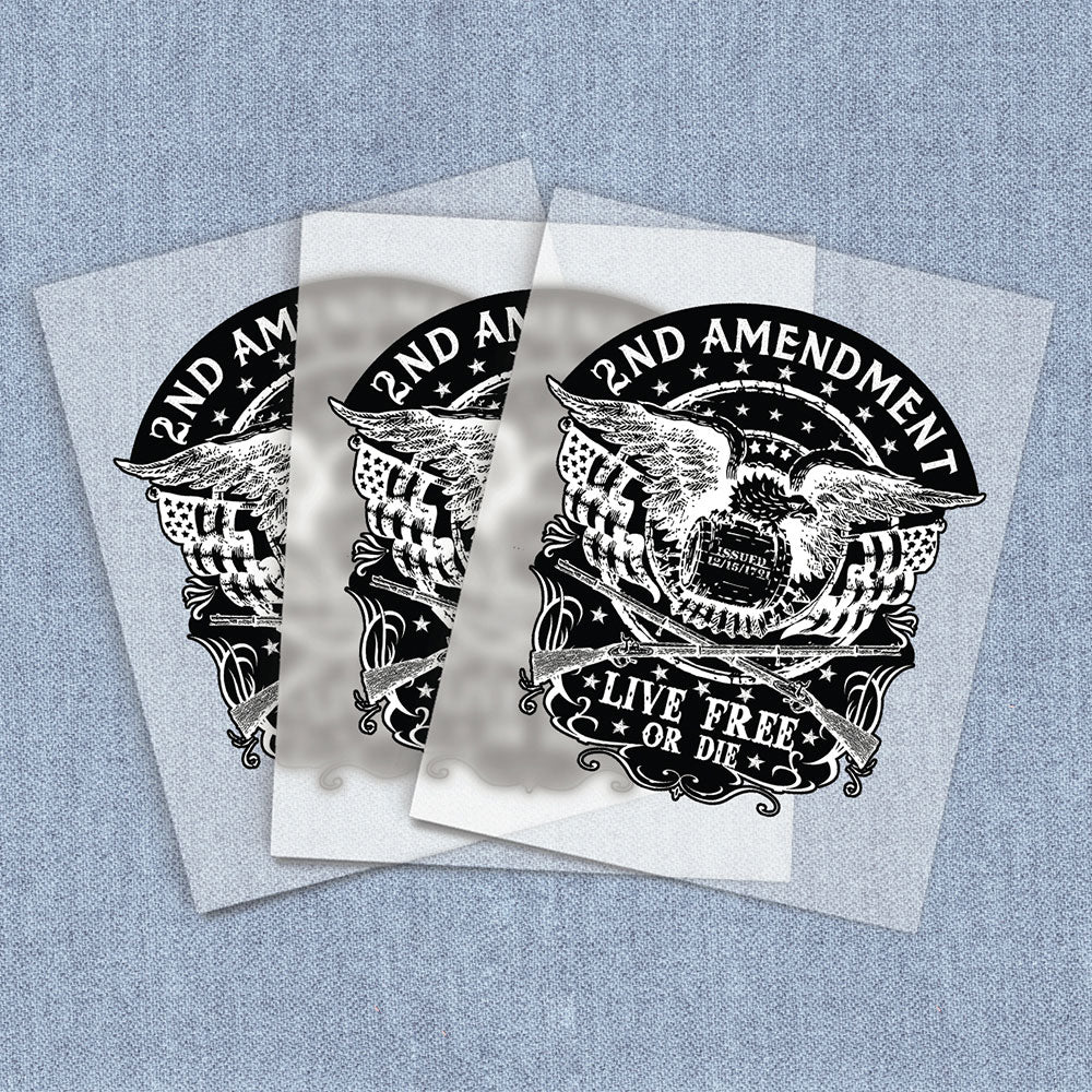Live Free or Die | 2nd Amendment DTF Heat Transfers