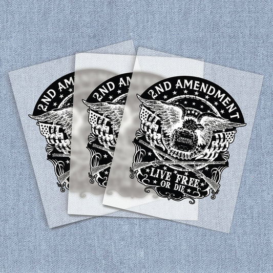 Live Free or Die | 2nd Amendment DTF Heat Transfers