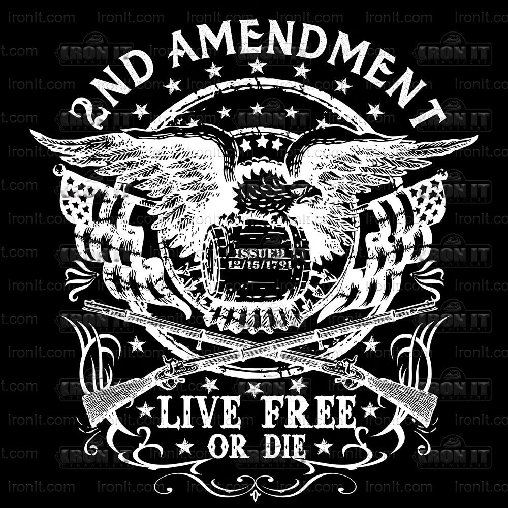 Live Free or Die | 2nd Amendment Direct-to-Film Heat Transfers