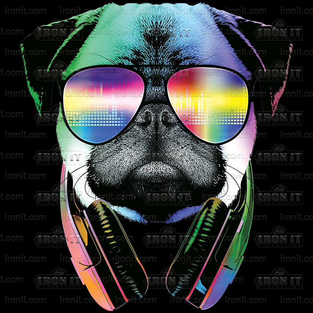 DJ Pug | Dogs Direct-To-Film Transfer