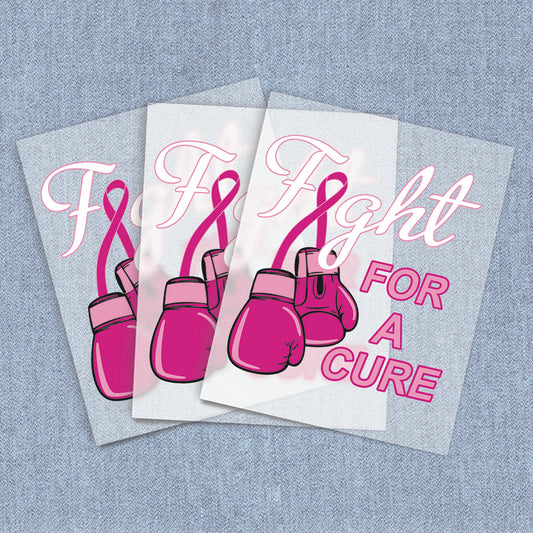 Fight for a Cure | Breast Cancer Awareness DTF Heat Transfers
