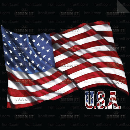 U.S.A. Flag | American Pride Direct-To-Film Transfer