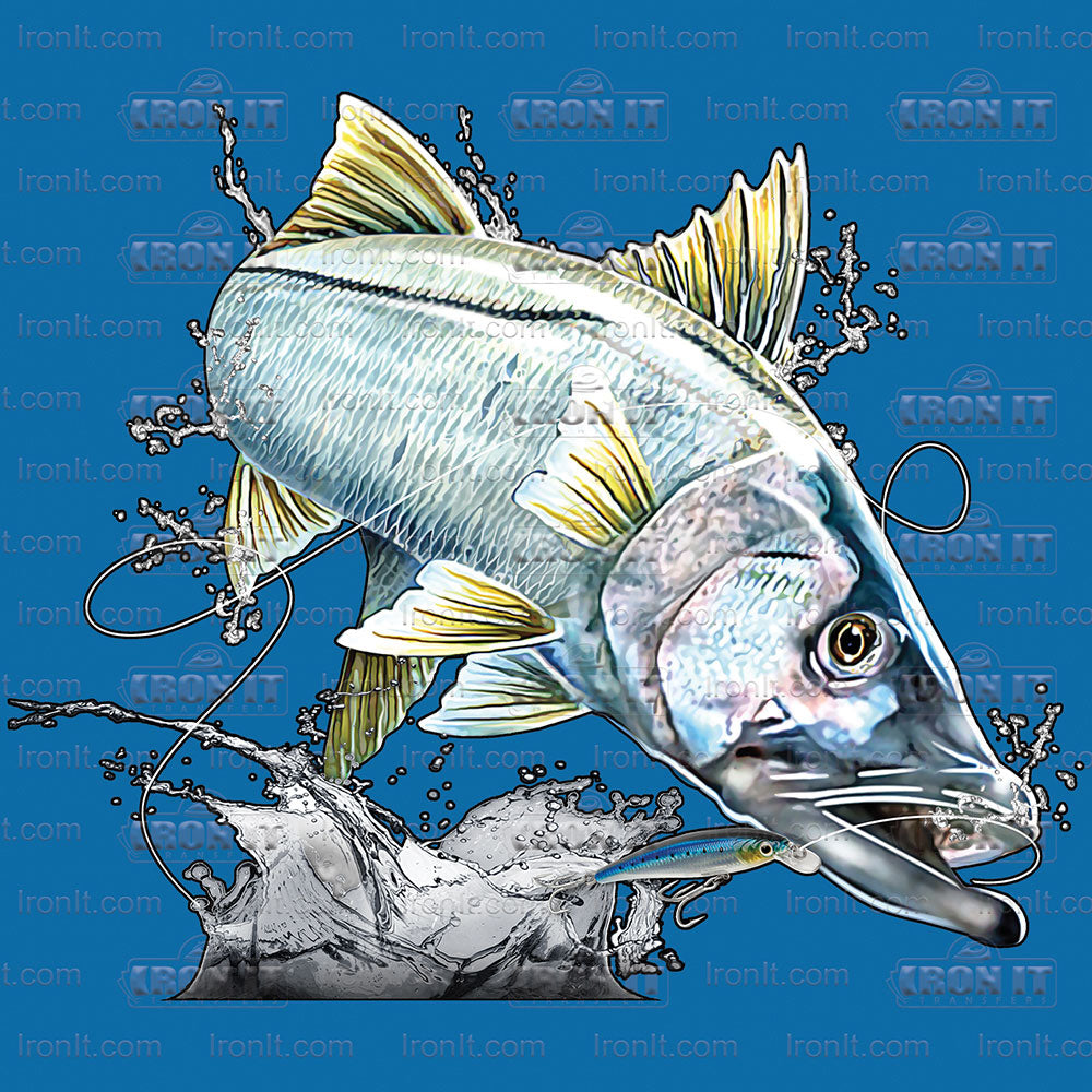 Jumping Snook | Fishing Direct to Film Heat Transfers