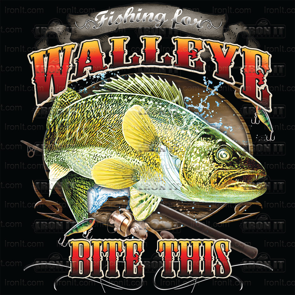Walleye Bite This | Fishing Direct to Film Heat Transfers
