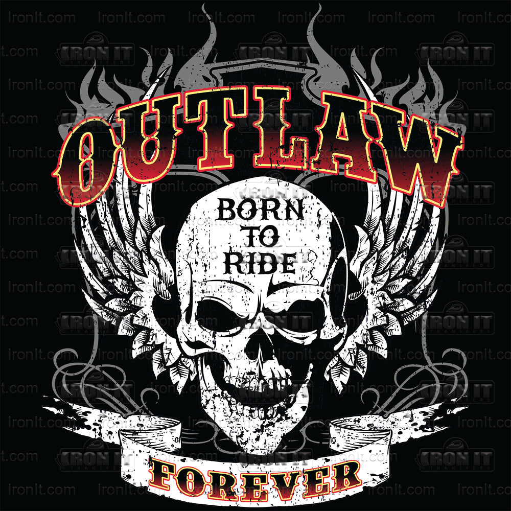 Outlaw Forever | Biker Direct-To-Film Transfer