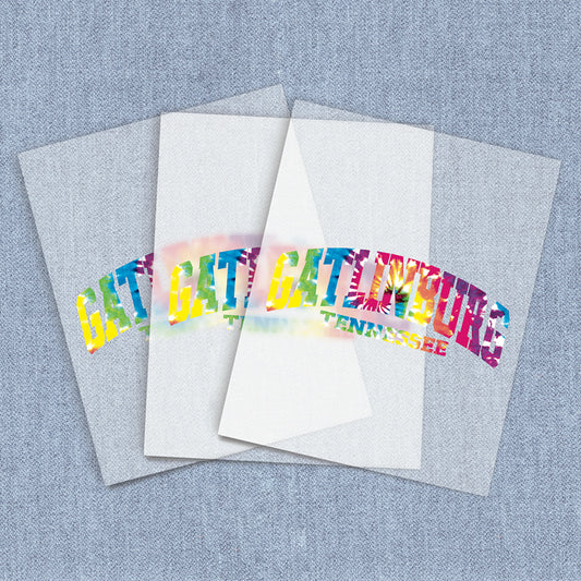 Gatlinburg Arch Tie Dye | Destination DTF Heat Transfers