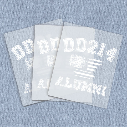 DD214 Alumni Flag | American Pride DTF Heat Transfers