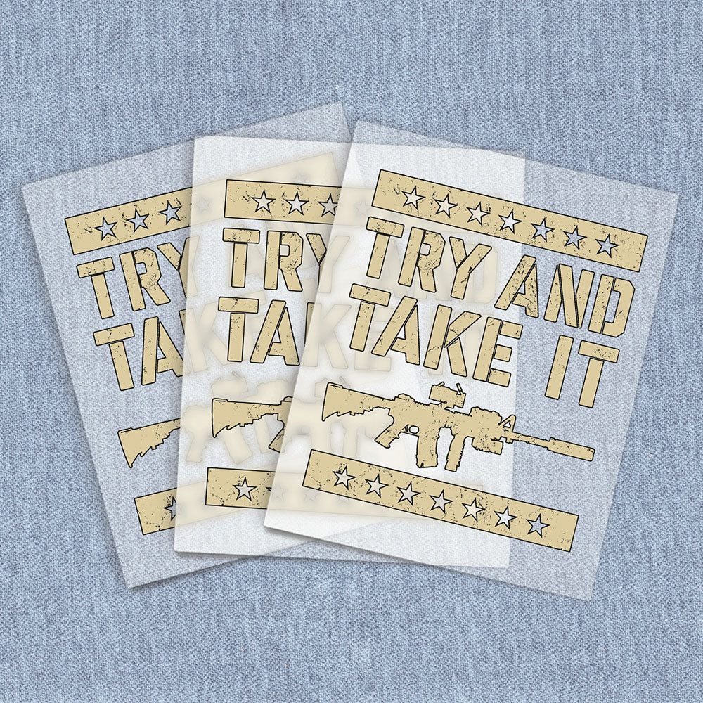 Try and Take it | 2nd Amendment DTF Heat Transfers