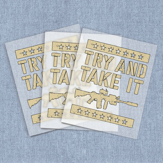 Try and Take it | 2nd Amendment DTF Heat Transfers