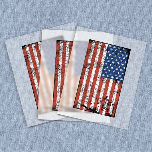 Grunge US Flag | American Pride DTF Heat Transfers