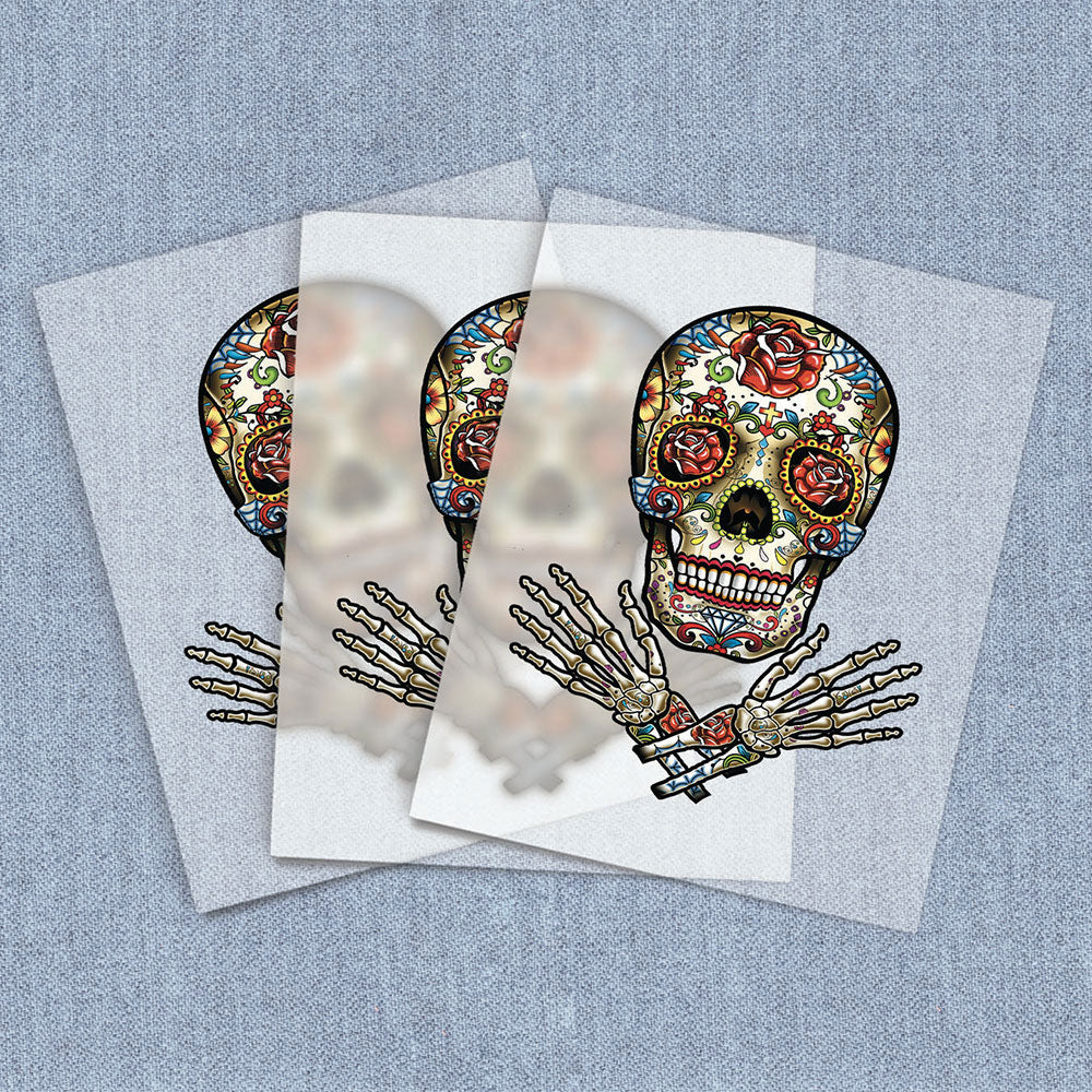Sugar Skull Hands | Fantasy DTF Heat Transfers