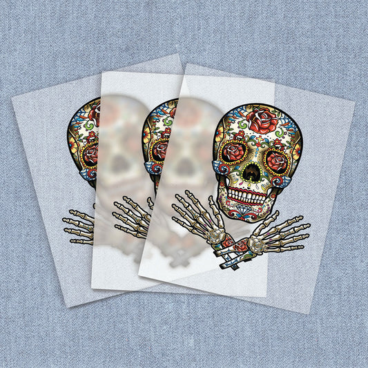 Sugar Skull Hands | Fantasy DTF Heat Transfers