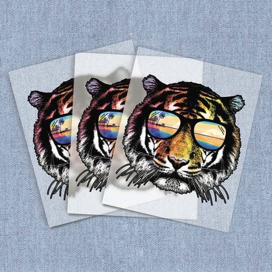 Summer Tiger | Humor & Novelty DTF Heat Transfers