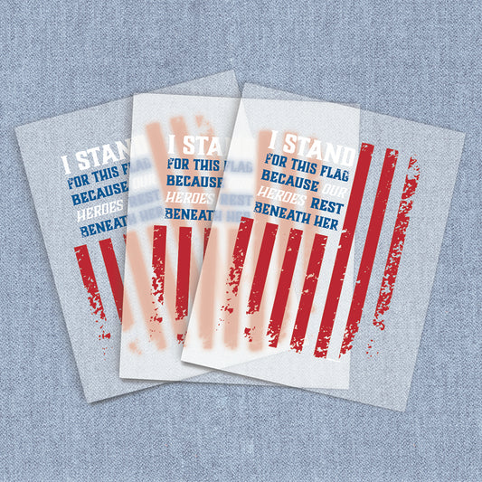 I Stand Heroes | American Pride DTF Heat Transfers