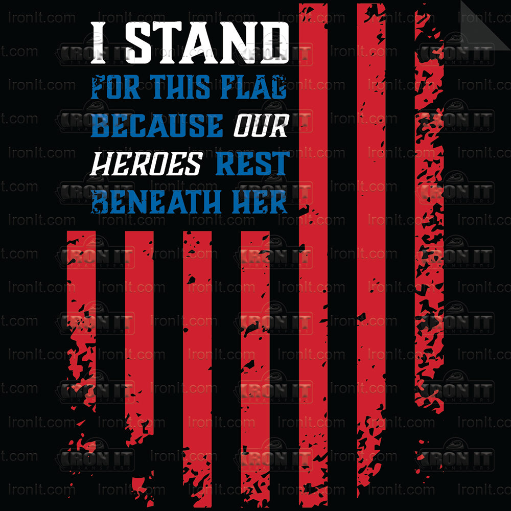 I Stand Heroes | American Pride Direct-To-Film Transfer