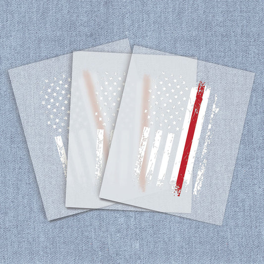 Vertical Thin Red Line | American Pride DTF Heat Transfers