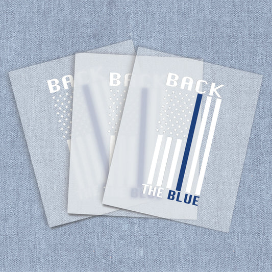 Back The Blue | American Pride DTF Heat Transfers