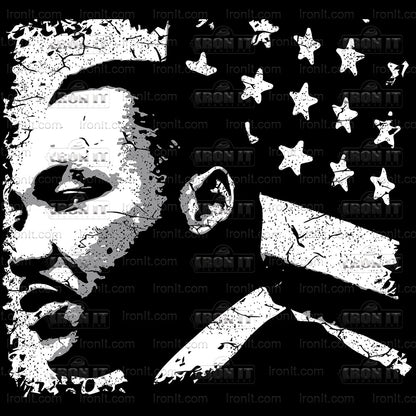 MLK Flag | African-American Culture Direct-To-Film Heat Transfers