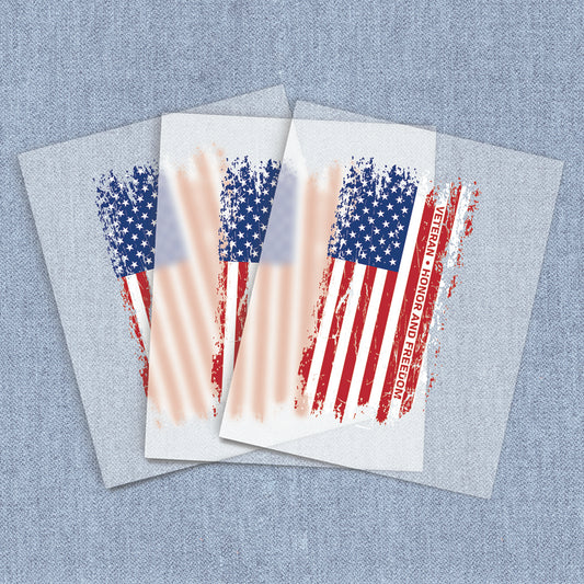 Veteran Flag | American Pride DTF Heat Transfers