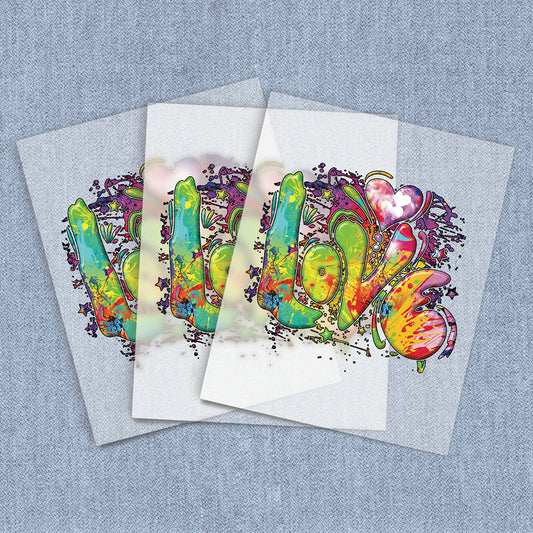 Colorful Love | Inspirational DTF Heat Transfers