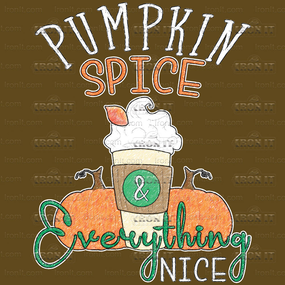 Pumpkin Spice Nice | Fall Direct-To-Film Heat Transfers