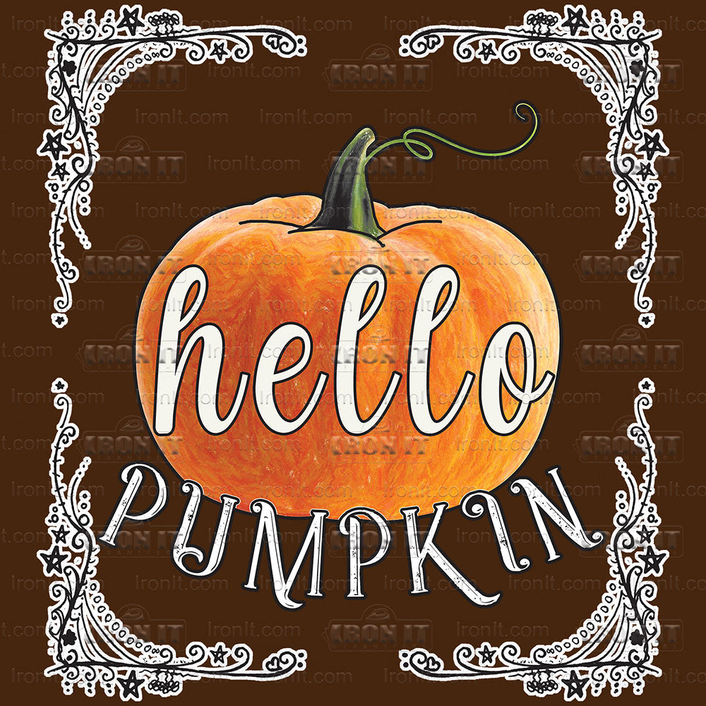 Hello Pumpkin | Fall Direct-To-Film Heat Transfers