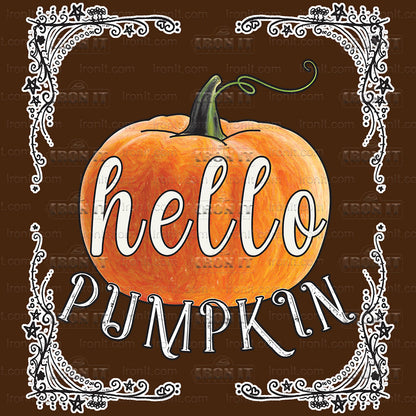 Hello Pumpkin | Fall Direct-To-Film Heat Transfers