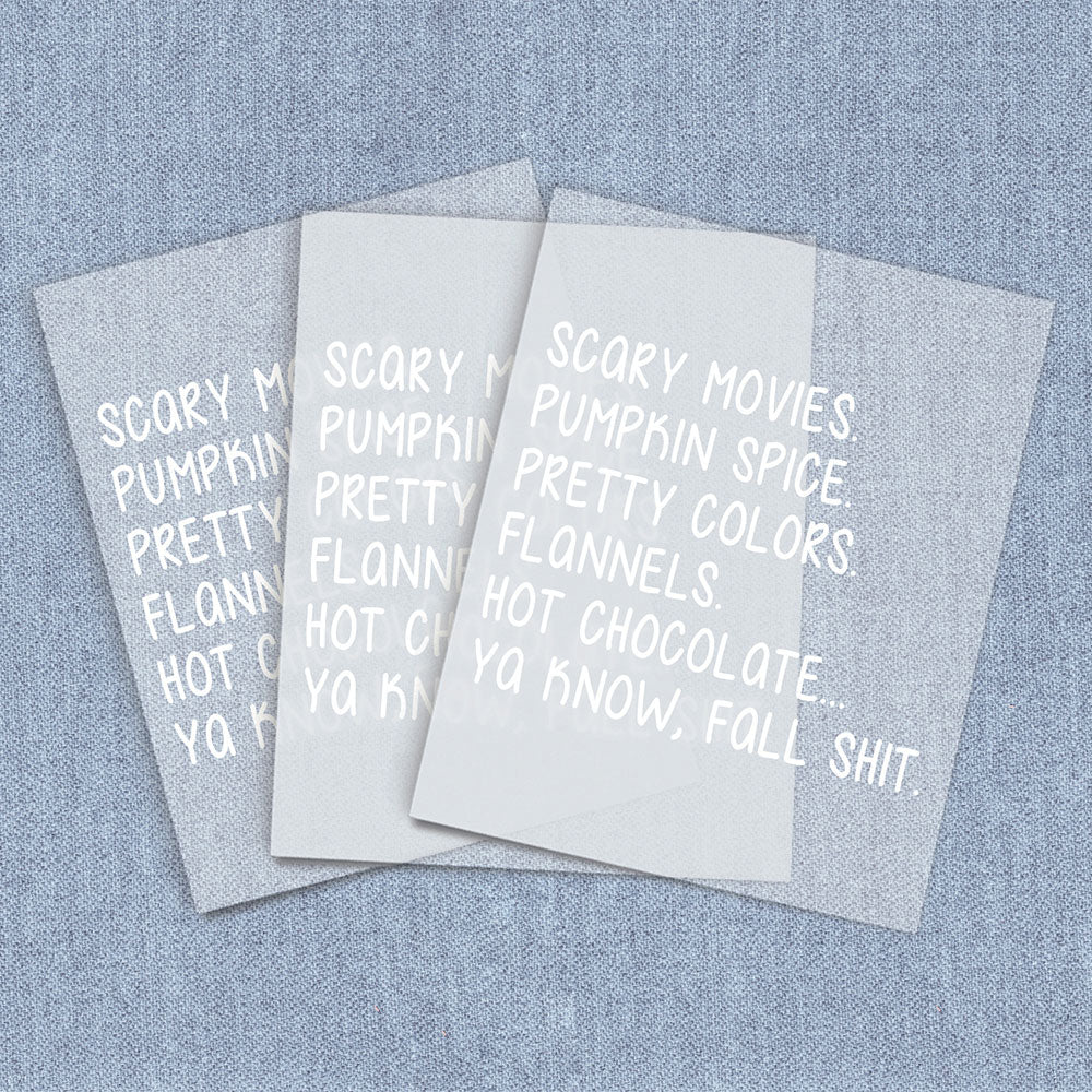 Fall Shit | Fall DTF Heat Transfers