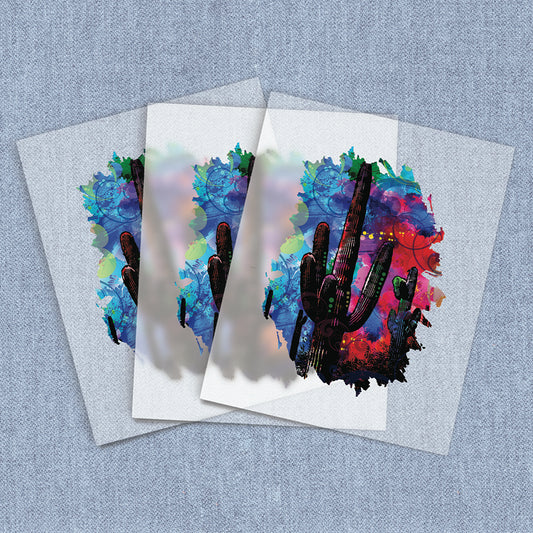 Colorful Cactus | Country Attitude DTF Heat Transfers