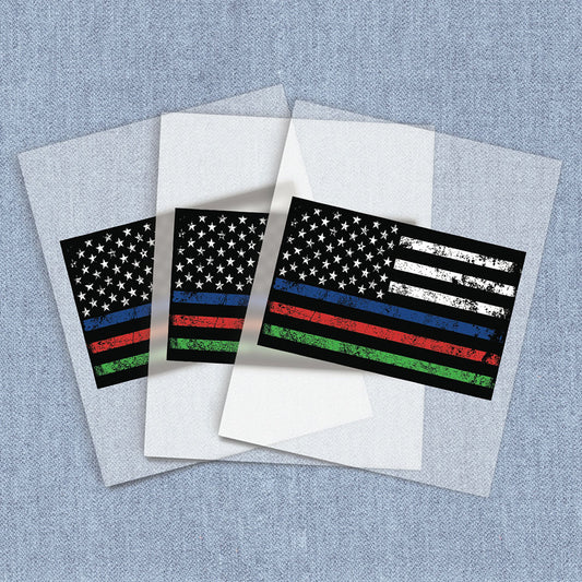 Thin Lines Flag | American Pride DTF Heat Transfers