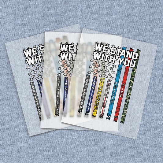 Stand With You Flag | American Pride DTF Heat Transfers