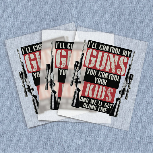 Gun Control | 2nd Amendment DTF Heat Transfers