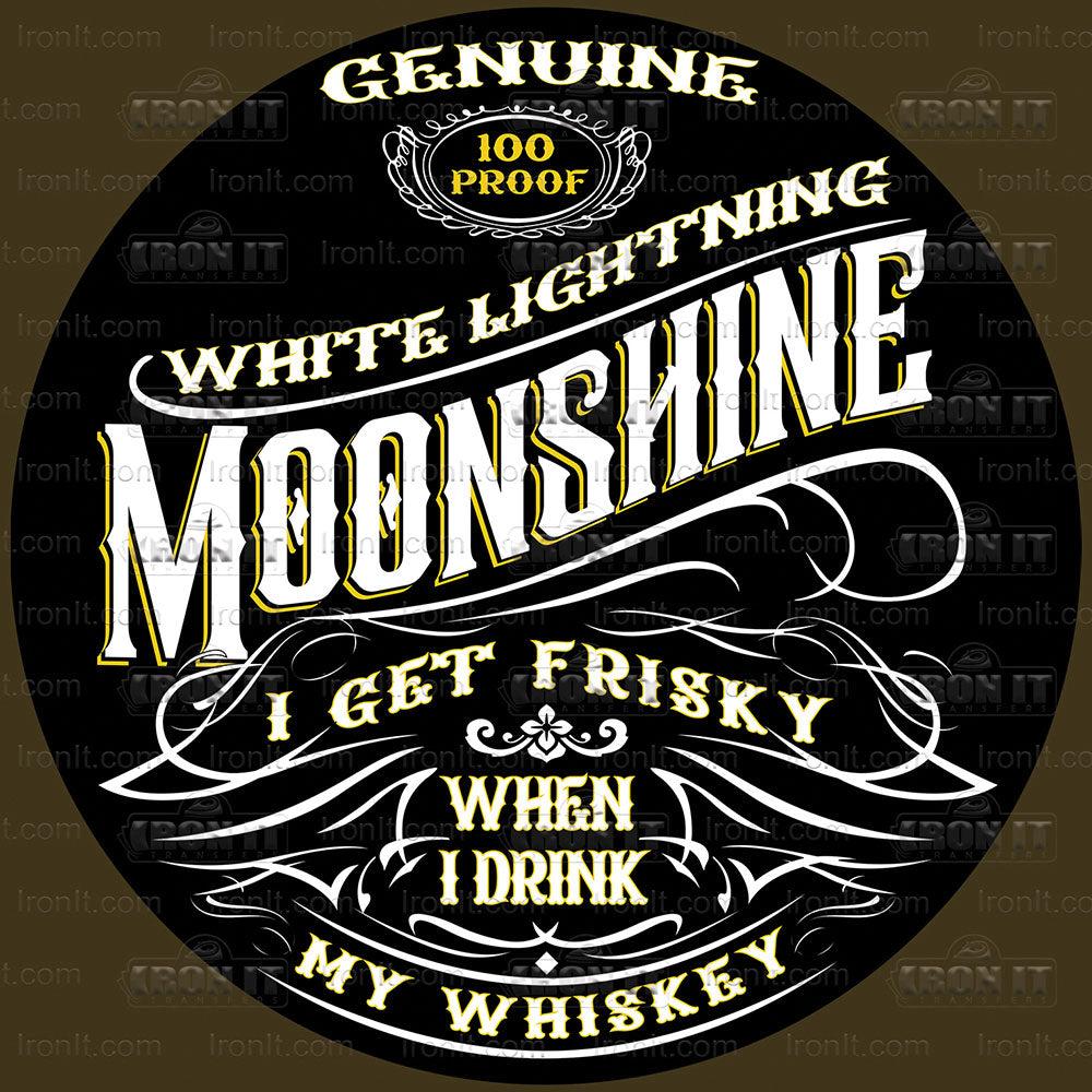 Frisky Whiskey | Pop Culture Direct-To-Film Transfer