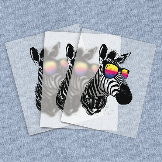 Cool Zebra | Humor & Novelty DTF Heat Transfers