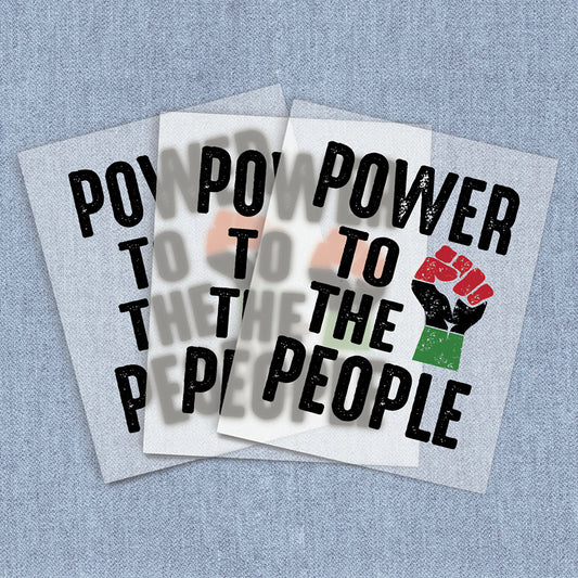 Power to the People | African-American Culture DTF Heat Transfers