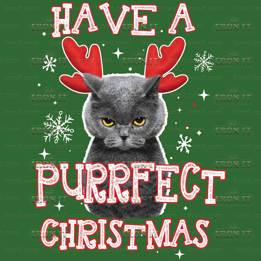 Purrfect Christmas | Cats Direct-To-Film Transfer