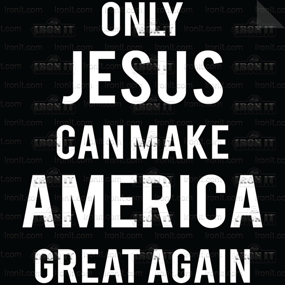 Only Jesus | Inspirational Direct-To-Film Transfer