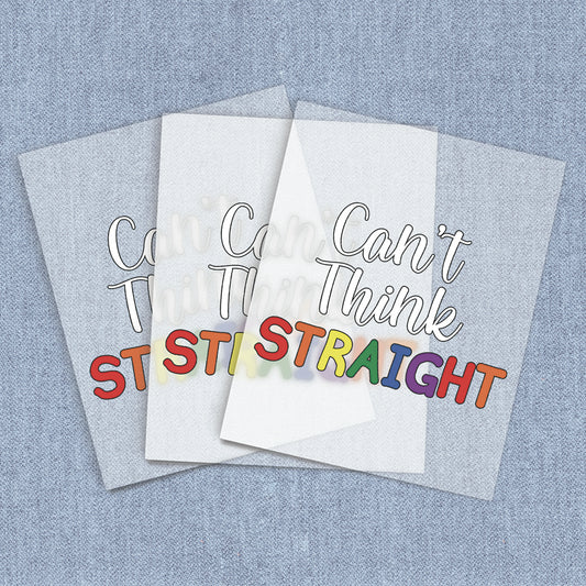 Can't Think Straight | Halloween DTF Heat Transfers