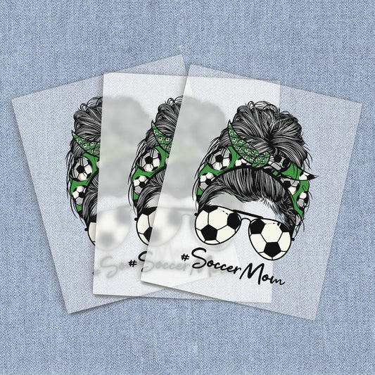 Soccer Mom Bun | Mom Life Bun DTF Heat Transfers