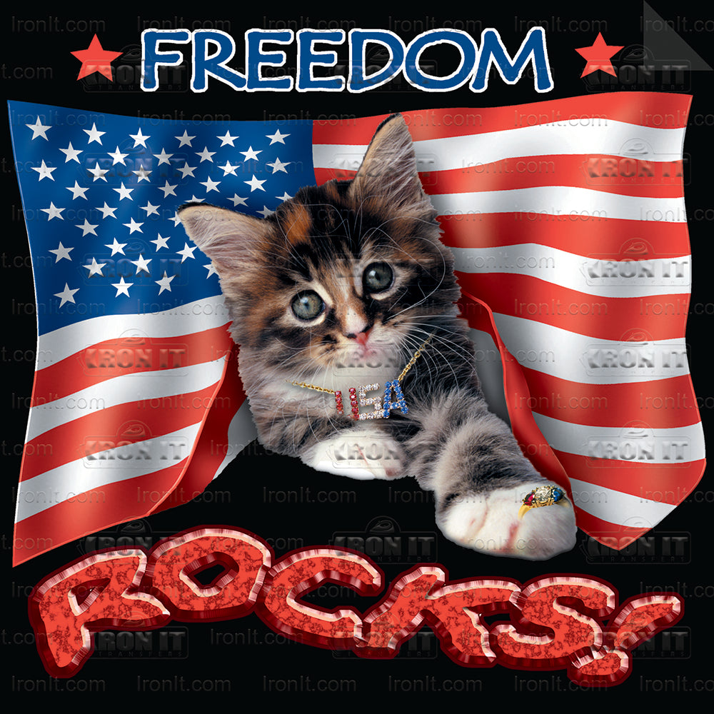 Freedom Rocks | American Pride, Cats Direct-To-Film Transfer