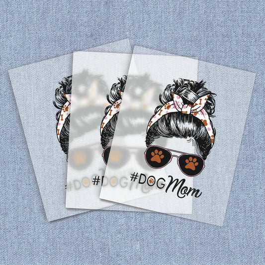 Dog Mom Bun | Dogs DTF Heat Transfers