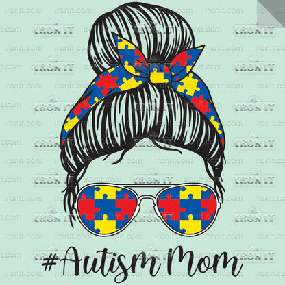 Autism Mom | Autism Awareness Direct-To-Film Transfer
