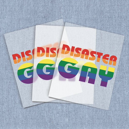 Disaster Gay Flag | Halloween DTF Heat Transfers