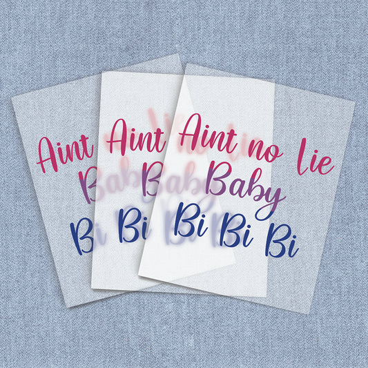 Baby Bi Flag | Halloween DTF Heat Transfers