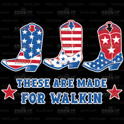 Patriotic Boots | American Pride, Country Attitude Direct-To-Film Transfer